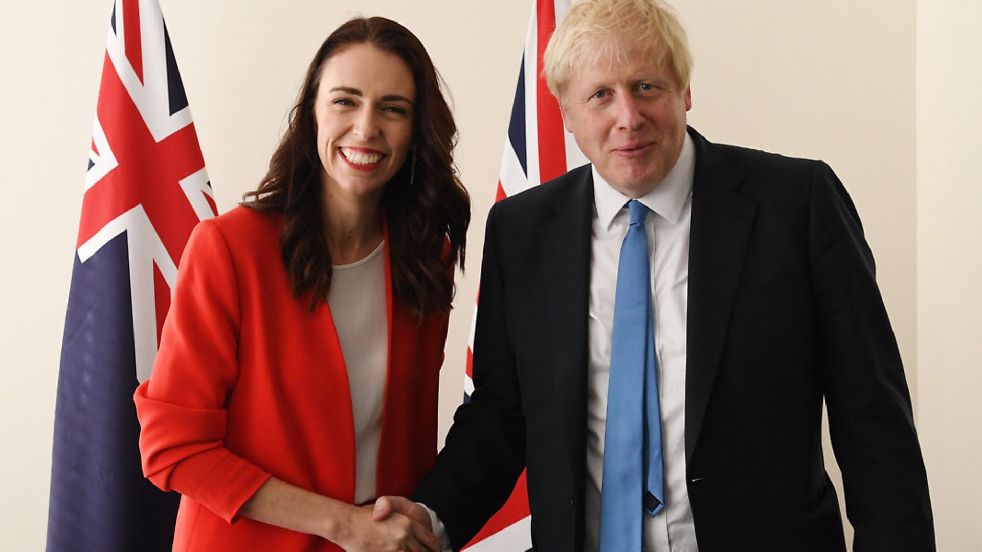 Prime Minister Boris Johnson meets the Prime Minister of New Zealand Jacinda Ardern. Photograph: Stefan Rousseau/PA. - Credit: PA