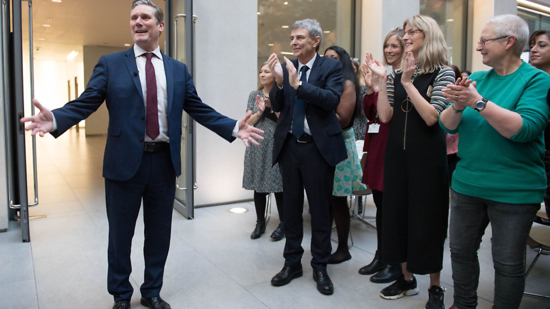 Sir Keir Starmer (left) is Labour's new leader. Photograph: Stefan Rousseau/PA. - Credit: PA