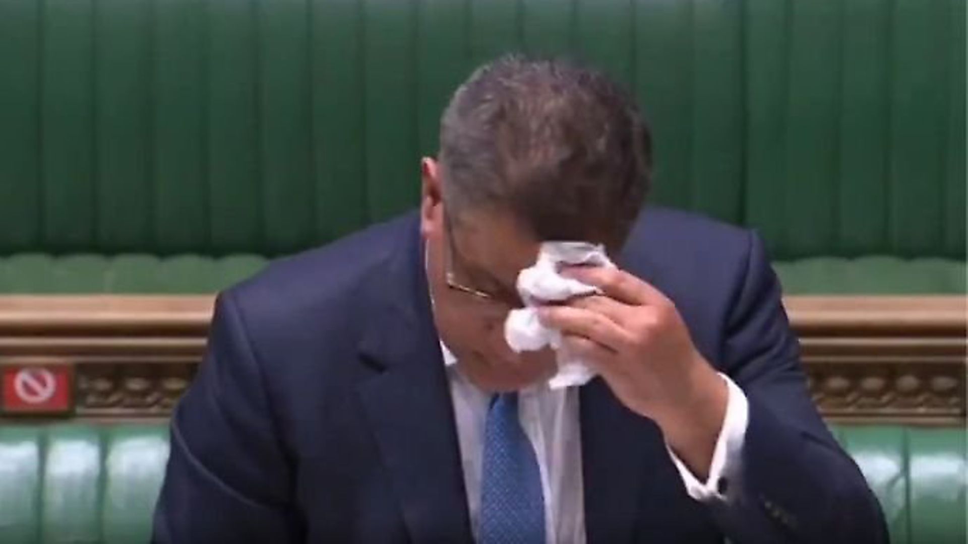 Alok Sharma, business secretary, appears in the House of Commons. Photograph: Parliament TV. - Credit: Archant