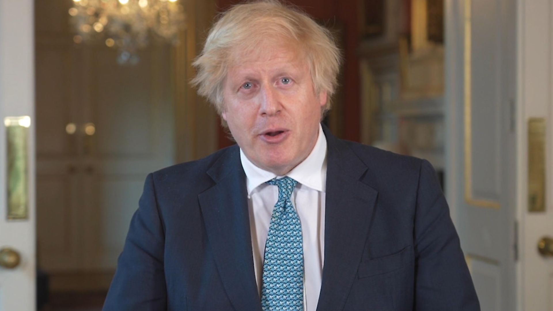 Boris Johnson giving a statement in Downing Street. Photograph: 10 Downing Street/PA Wire. - Credit: PA