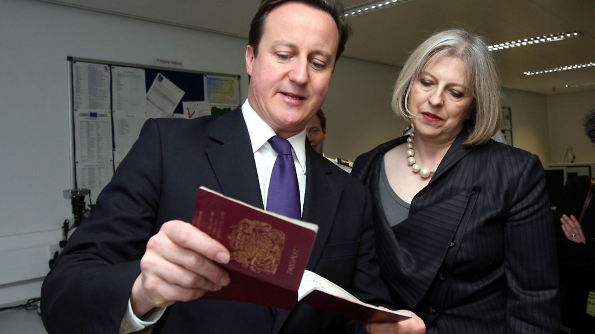 Theresa May was caught up in the Windrush scandal while home secretary under David Cameron. (Steve Parsons/PA) - Credit: PA
