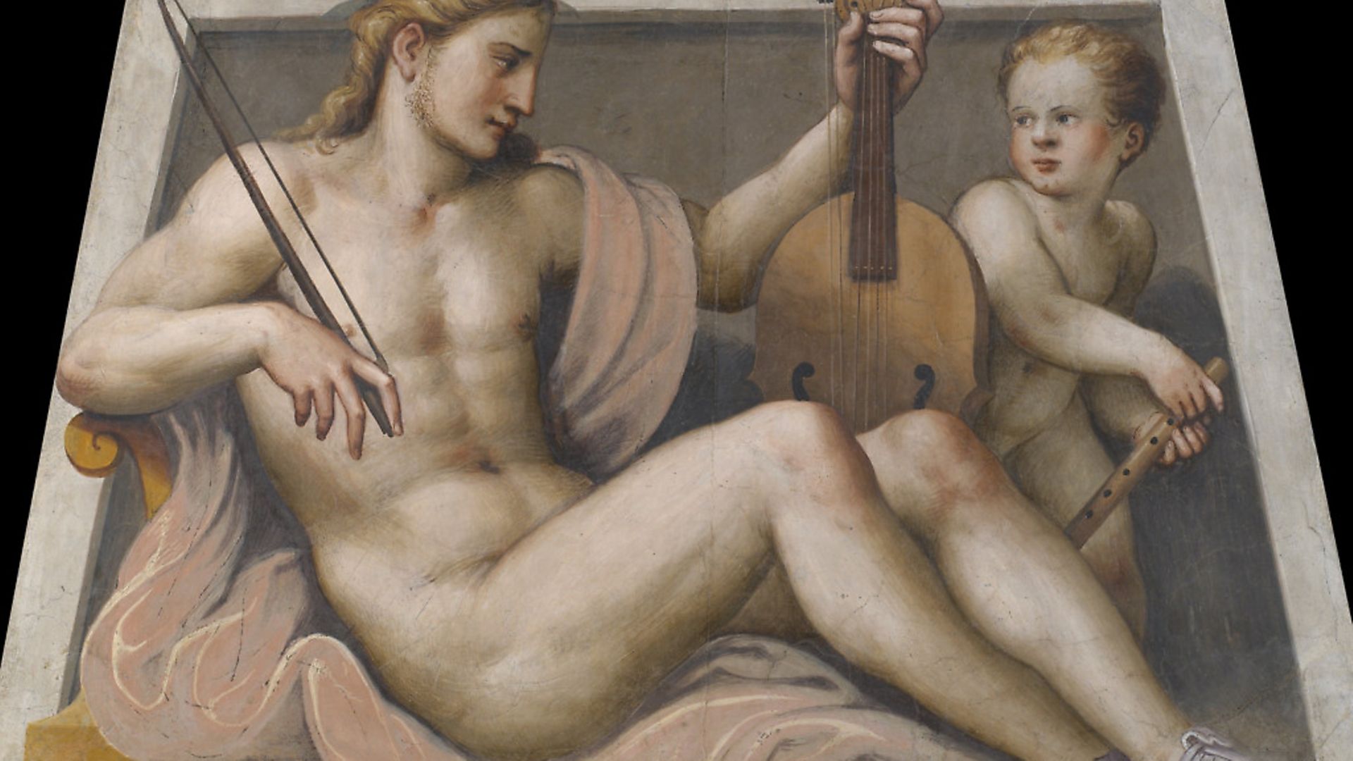Apollo with cupid. Found in the Collection of Pinacoteca Tosio Martinengo, Brescia. (Photo by Fine Art Images/Heritage Images/Getty Images) - Credit: Getty Images