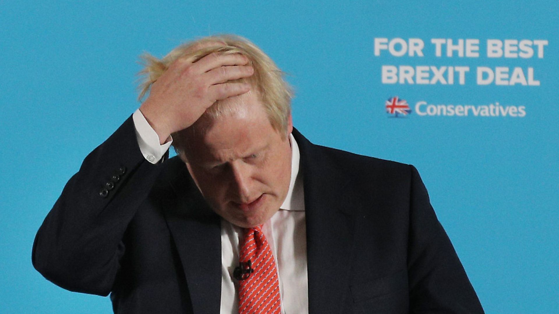 Boris Johnson makes a speech to Conservative Party supporters. Photograph: Owen Humphreys/PA. - Credit: PA