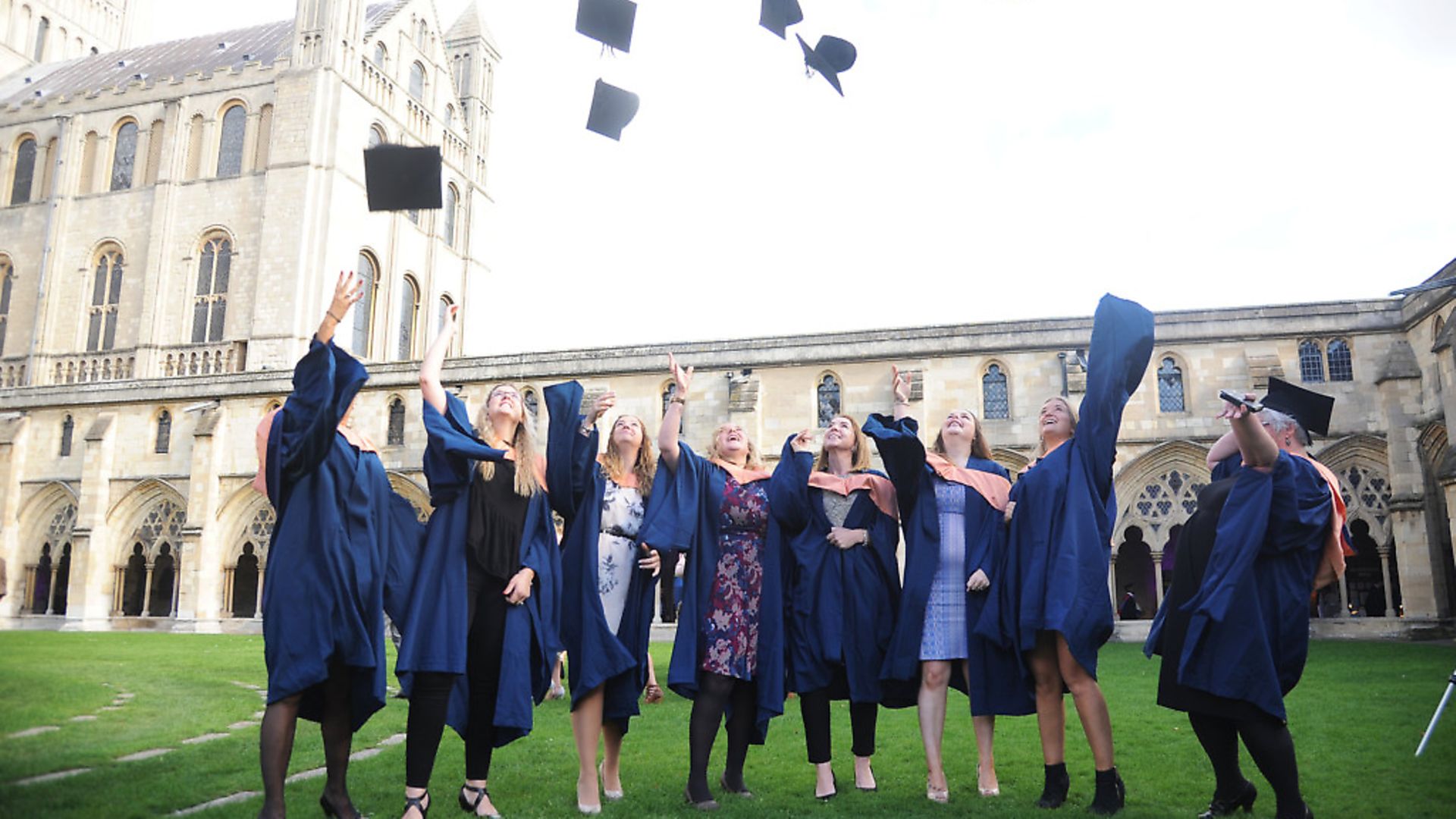 Students at a graduation ceremony. Picture: Ian Burt. - Credit: Archant