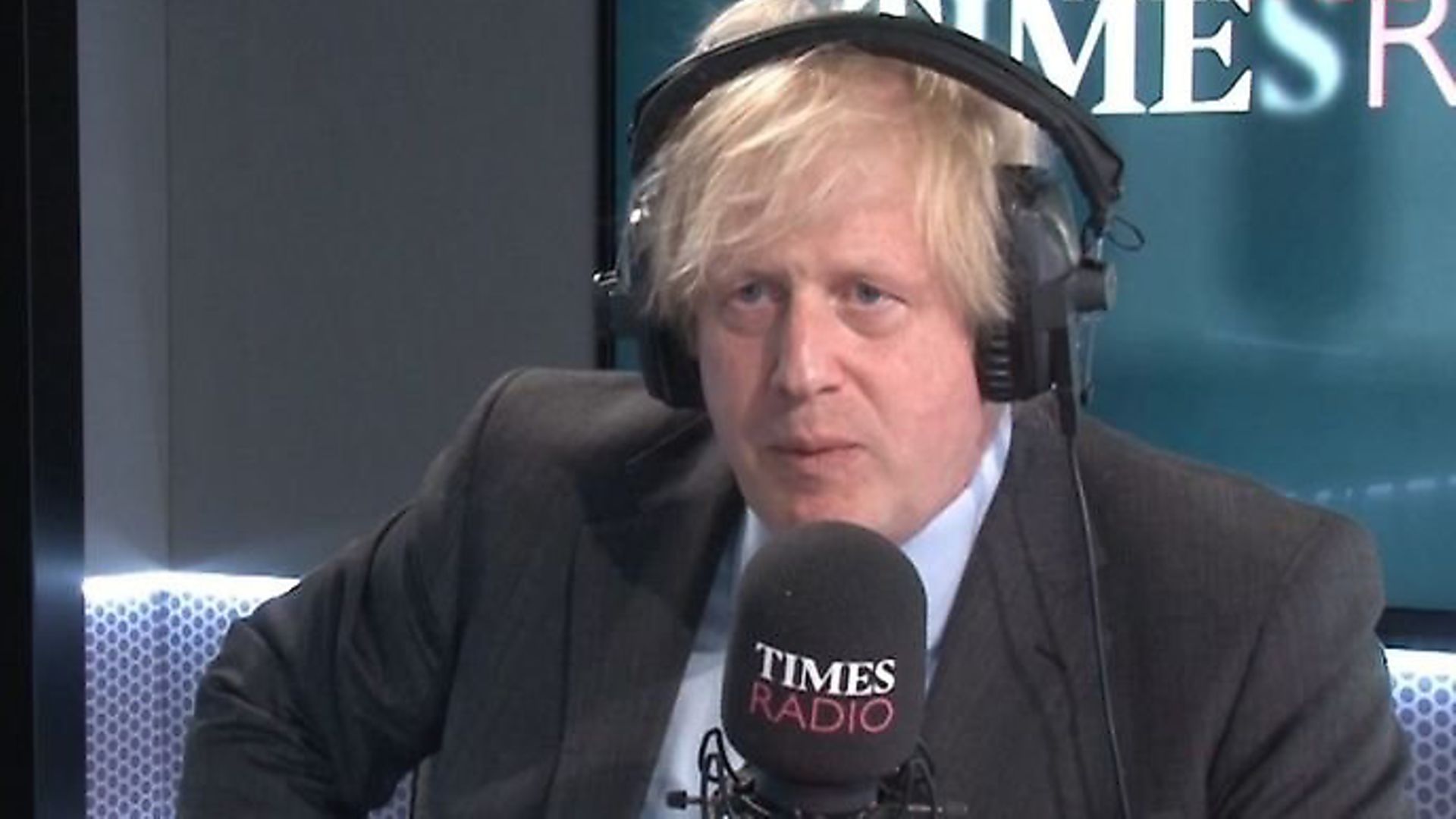 Boris Johnson answers questions on the coronavirus crisis on Times Radio. Photograph: YouTube. - Credit: Archant