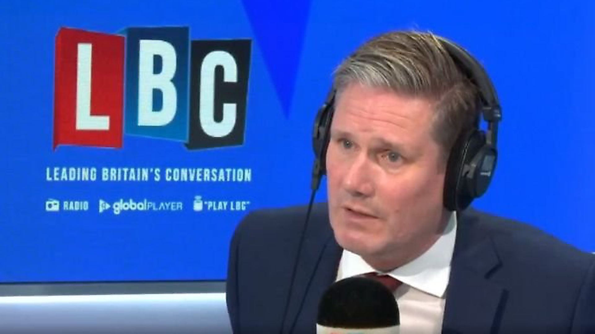 Keir Starmer on LBC Radio. Photograph: LBC/Global. - Credit: Archant