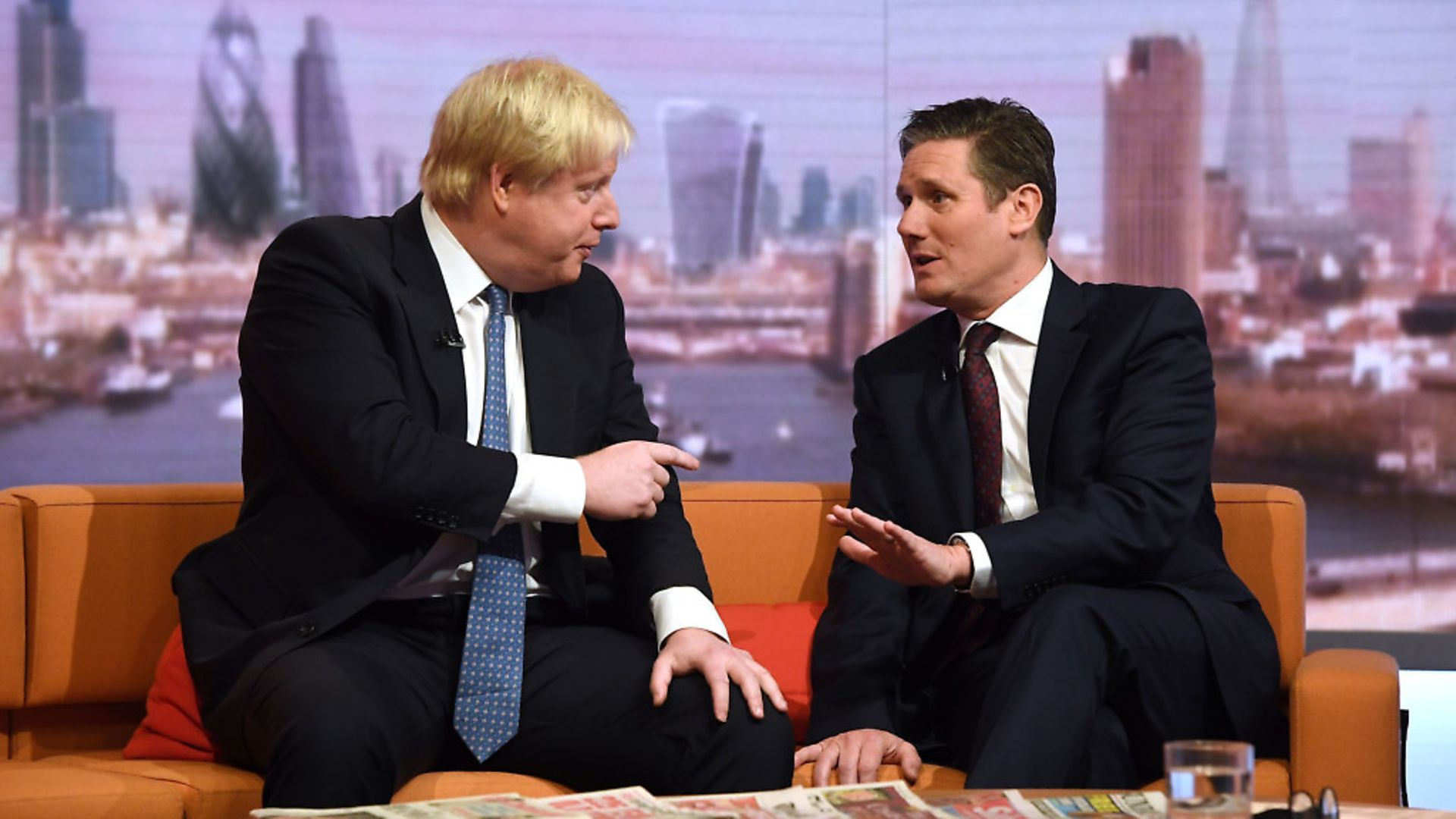 Labour leader Keir Starmer and the Prime Minister Boris Johnson clashing on TV. Picture: Victoria Jones/PA - Credit: PA