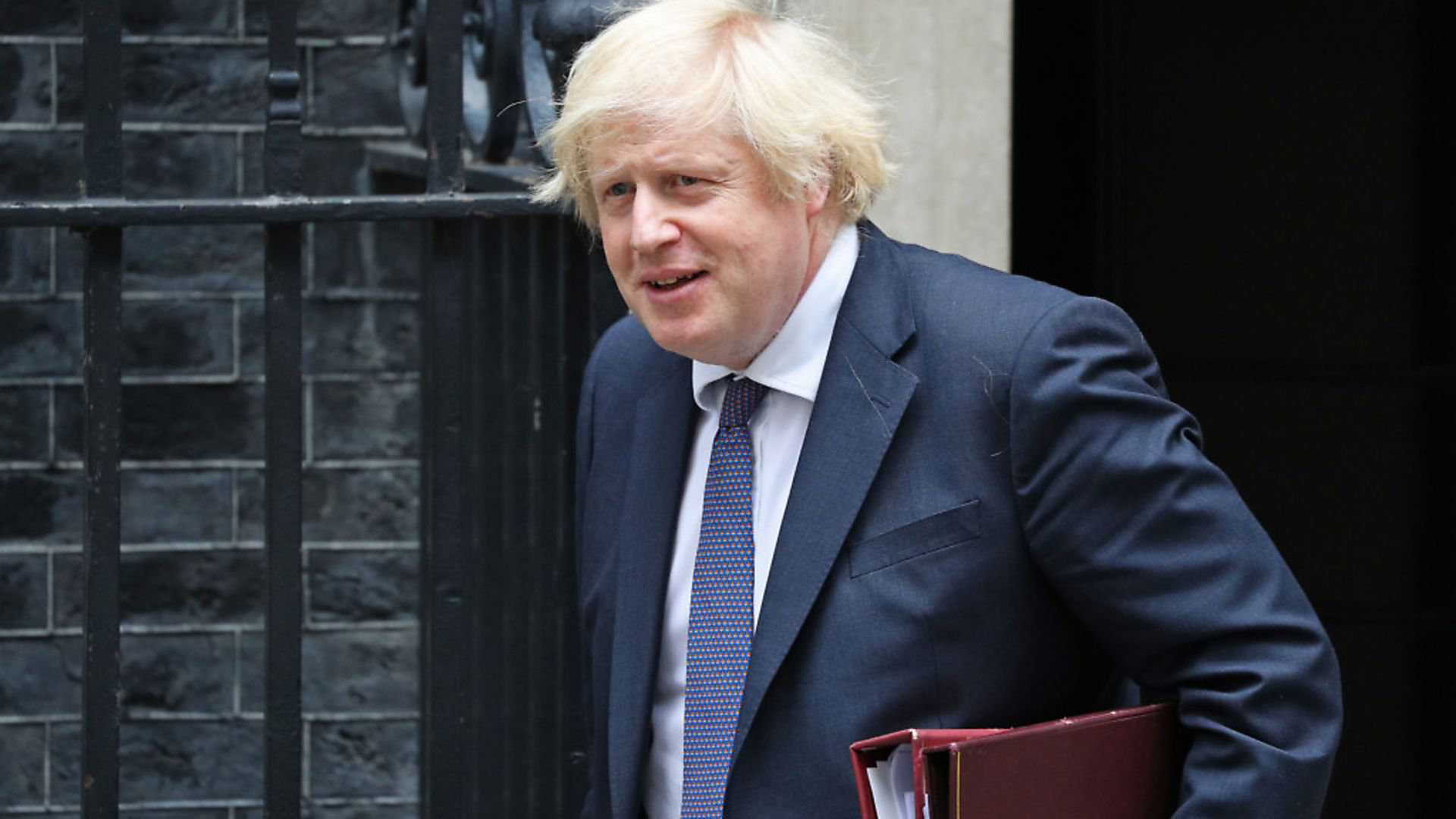 Boris Johnson departs 10 Downing Street, in Westminster. Photograph: Jonathan Brady/PA Wire - Credit: PA
