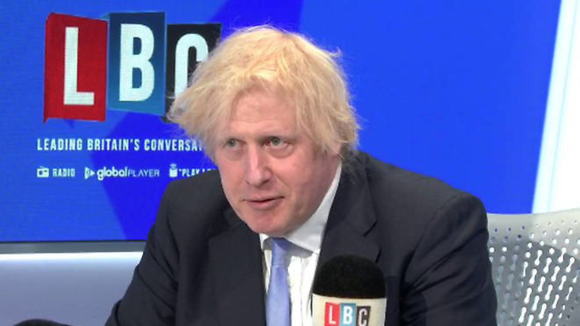 Boris Johnson on LBC Radio. Photograph: Global. - Credit: Archant