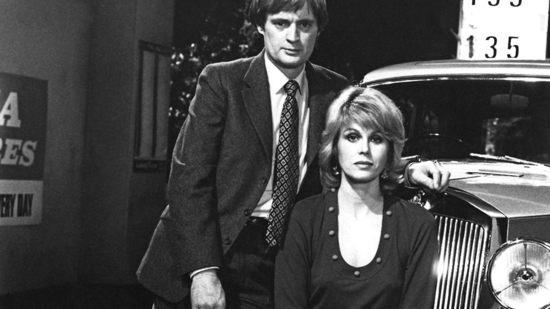 David McCallum and Joanna Lumley in science-fiction series 'Sapphire & Steel' (1980). Picture: Getty Images - Credit: Getty Images