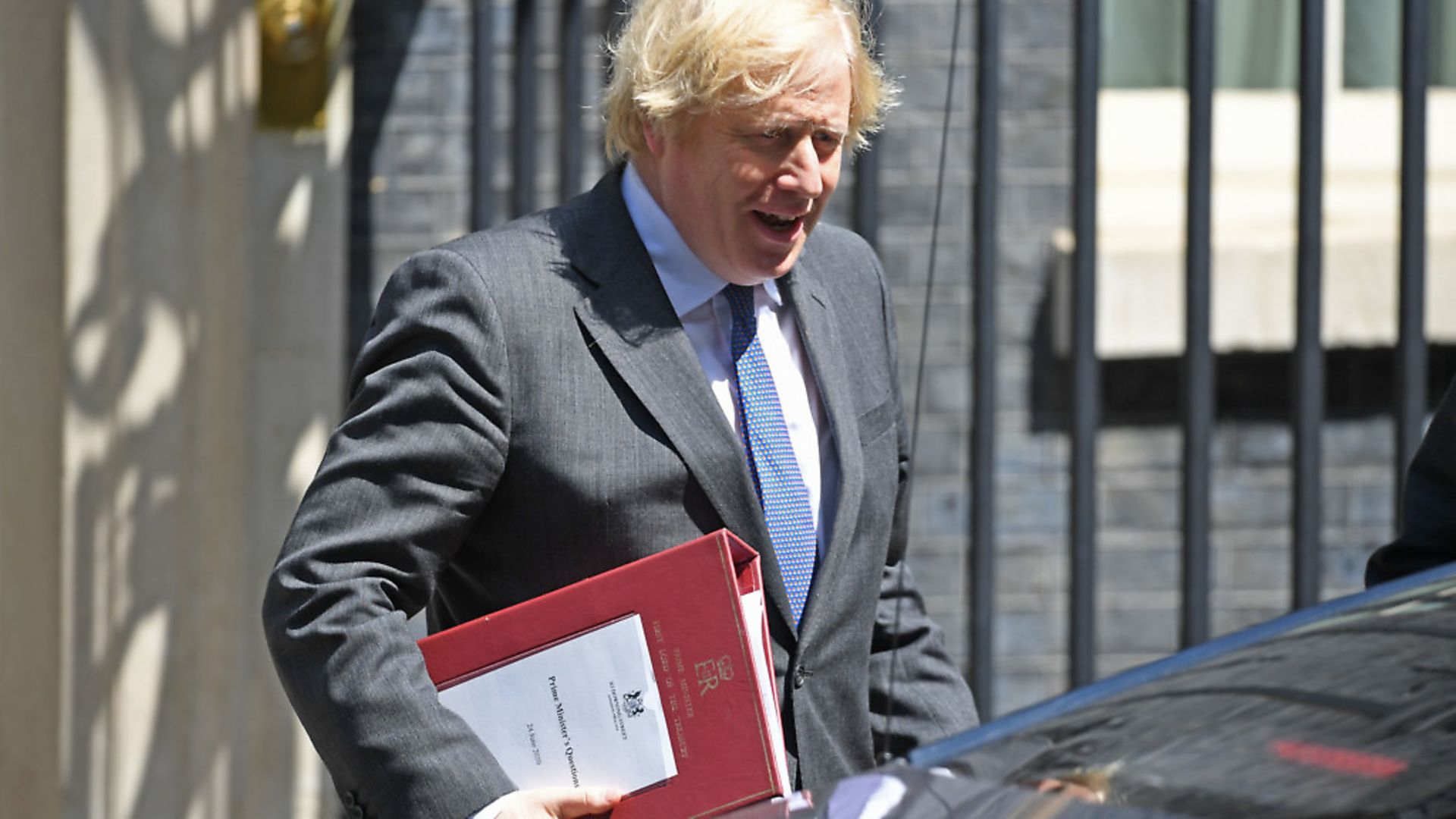 Prime Minister Boris Johnson departs 10 Downing Street, in Westminster. Photograph: Stefan Rousseau/PA Wire. - Credit: PA