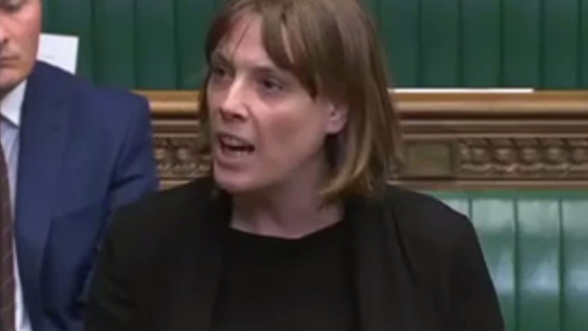 Jess Phillips in the House of Commons. Photograph: Parliament TV - Credit: Parliament TV