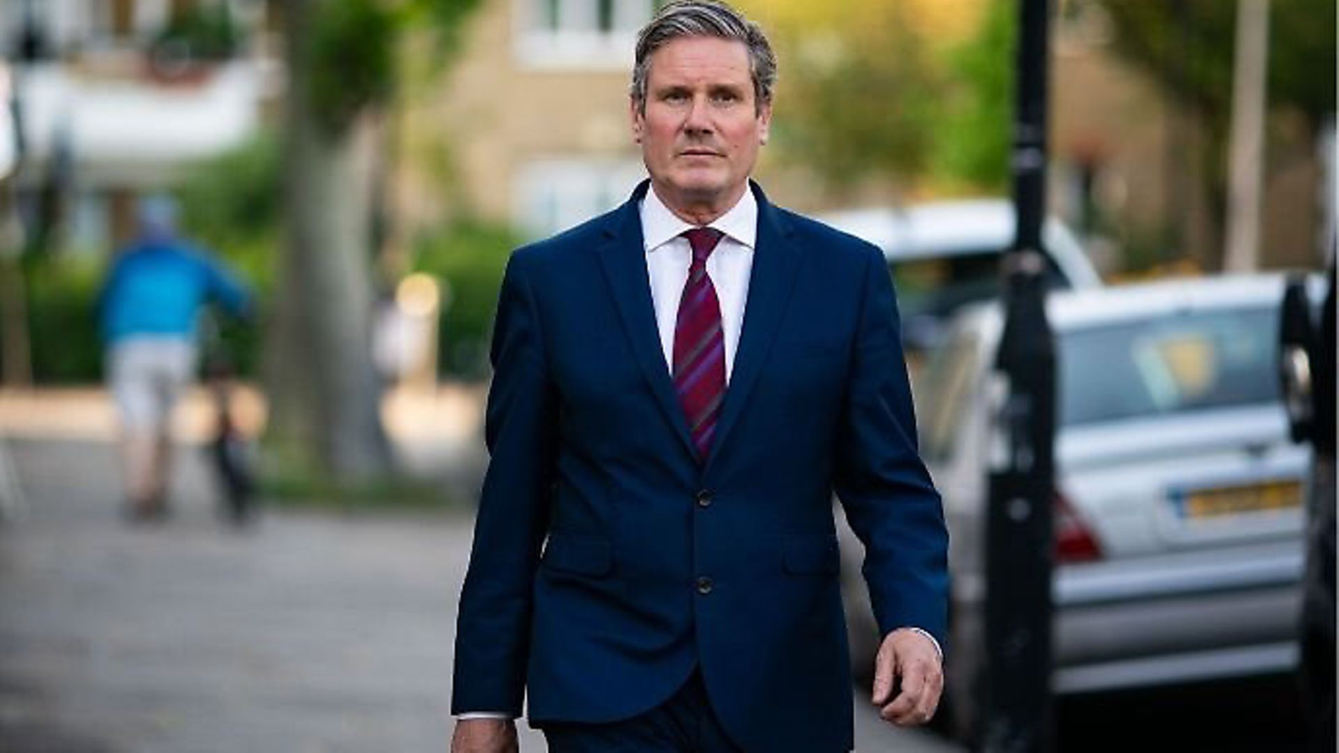 Labour leader Sir Keir Starmer outside his home in north London; Aaron Chown/PA Wire/PA Images - Credit: Archant