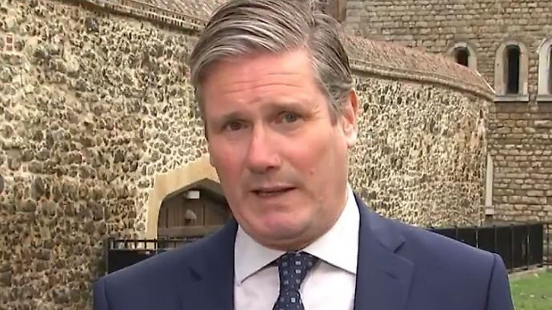 Keir Starmer appears on Good Morning Britain. Photograph: ITV. - Credit: Archant