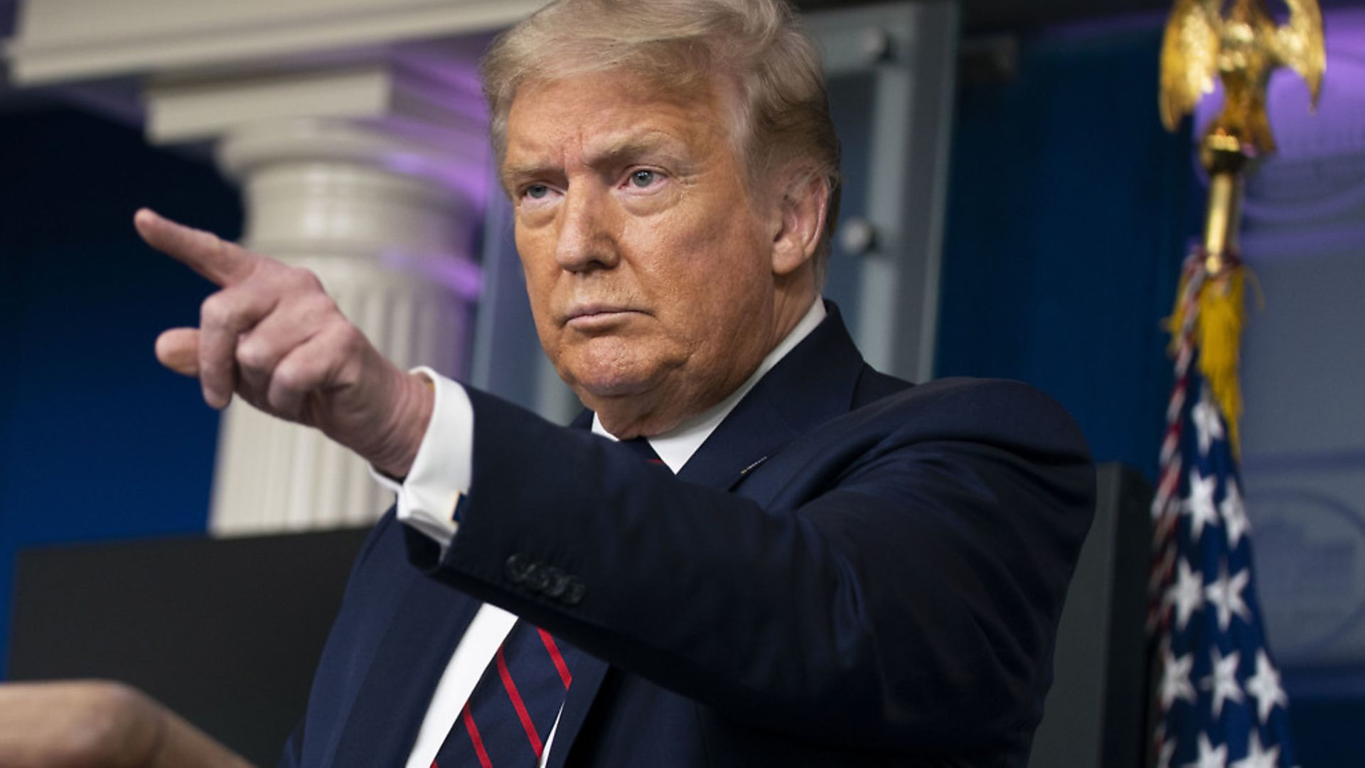 President Donald Trump speaks during a news conference at the White House; AP Photo/Evan Vucci - Credit: AP