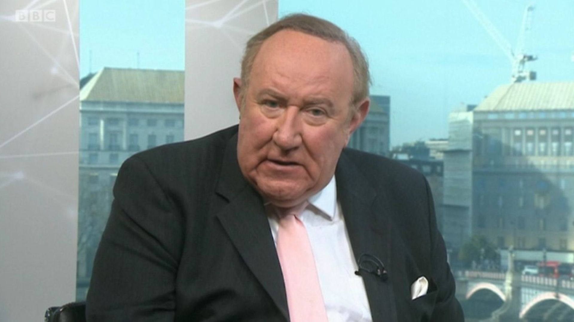 Andrew Neil appears on the BBC during the general election. Photograph: BBC. - Credit: Archant