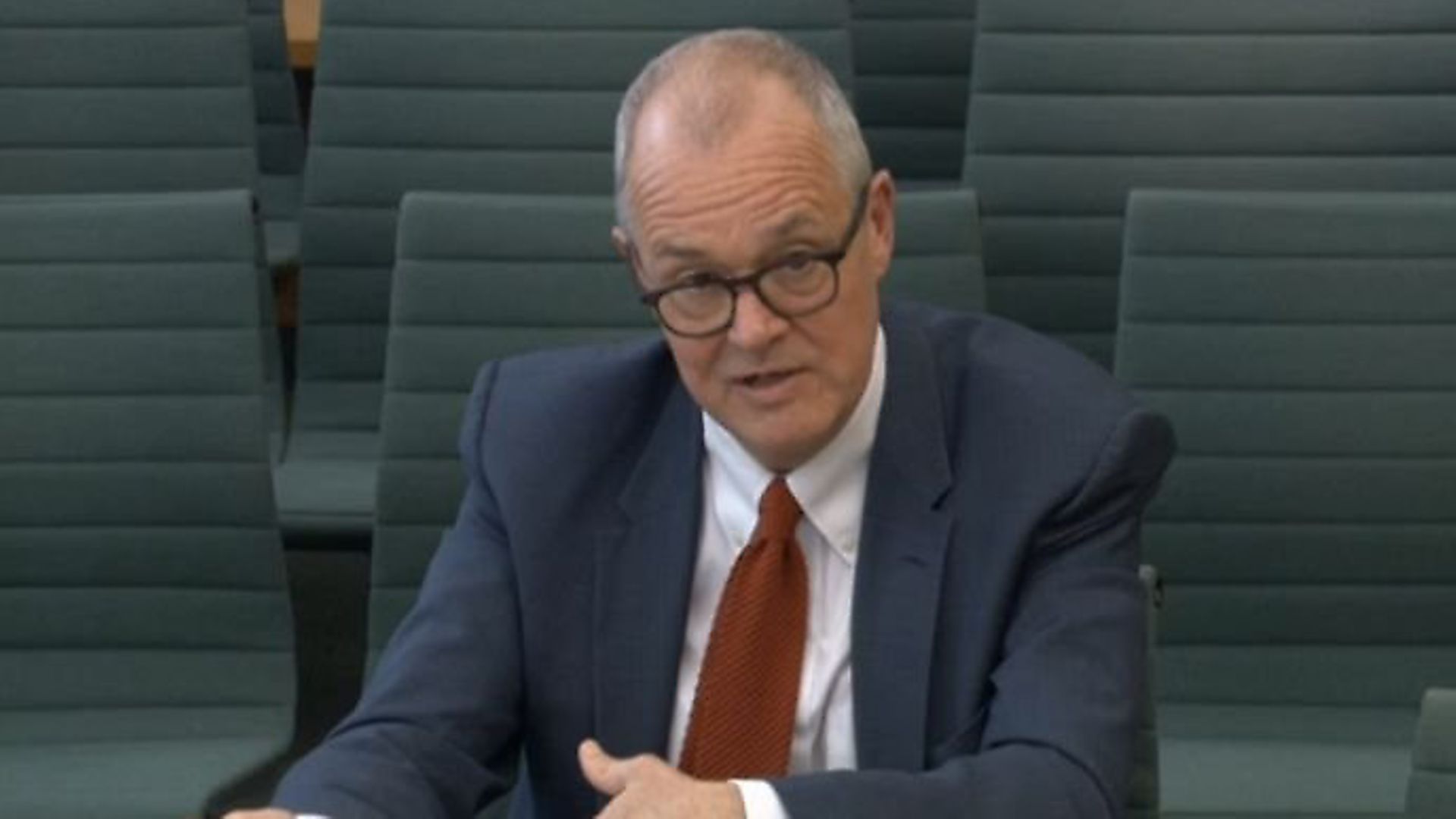 Chief scientific adviser Sir Patrick Vallance appears before the House of Commons Science and Technology Committee. Photograph: Parliament TV. - Credit: Archant