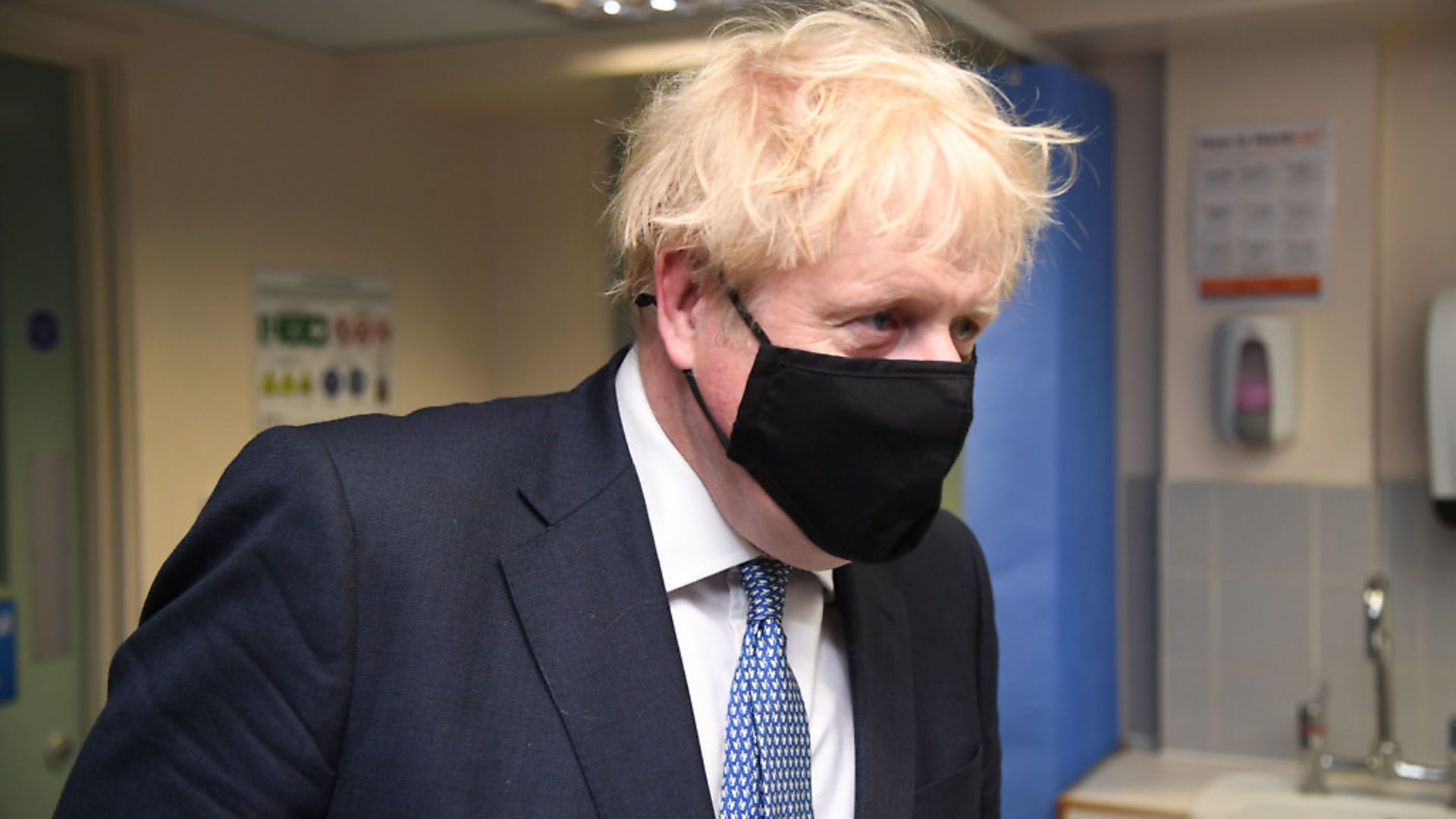 Prime Minister Boris Johnson during a visit to Tollgate Medical Centre in Beckton in East London. (Evening Standard/Jeremy Selwyn/PA Wire) - Credit: PA