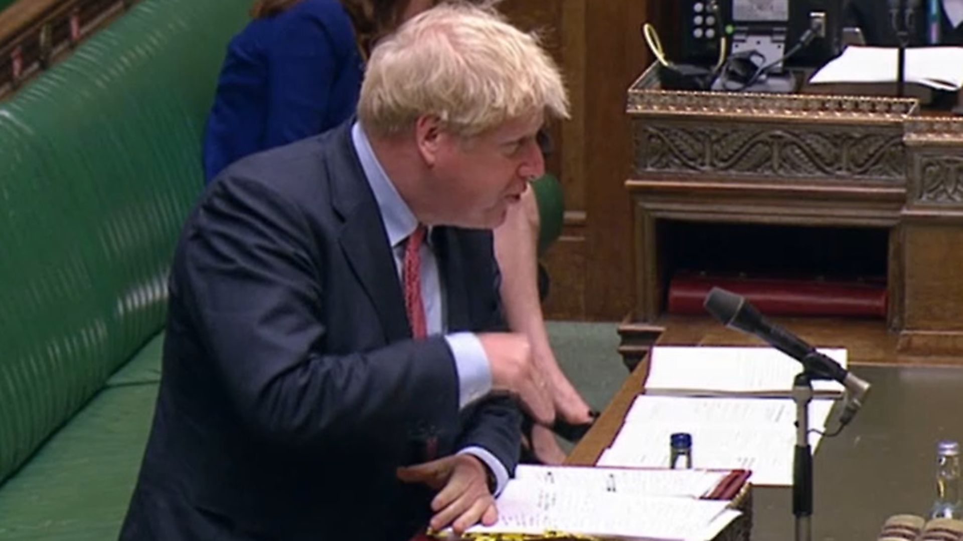 Prime Minister Boris Johnson speaks during Prime Minister's Questions in the House of Commons. Photograph: House of Commons/PA Wire - Credit: PA