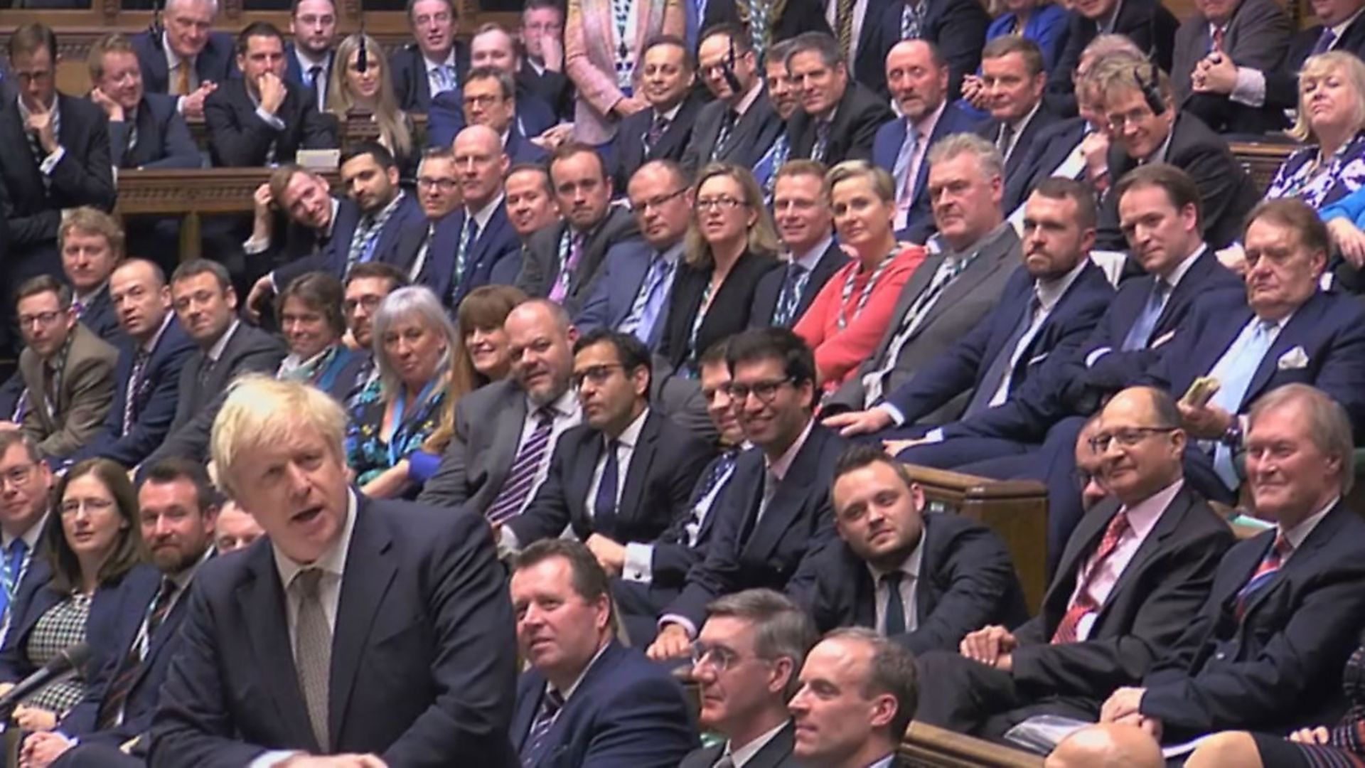 Prime Minister Boris Johnson speaking during a debate in the House of Commons. Photograph: House of Commons. - Credit: PA