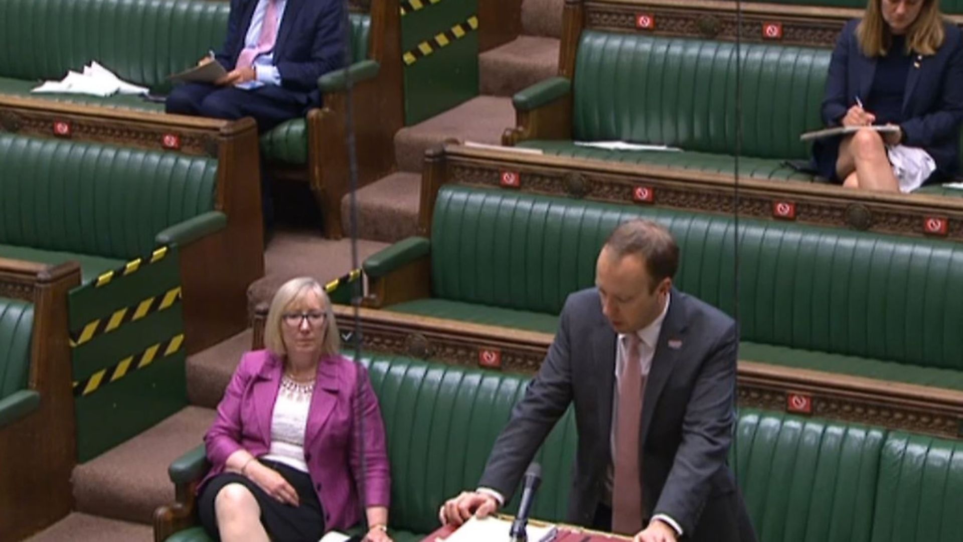 Health Secretary Matt Hancock delivers a statement on the government's actions on coronavirus. Photograph: House of Commons/PA Wire - Credit: PA