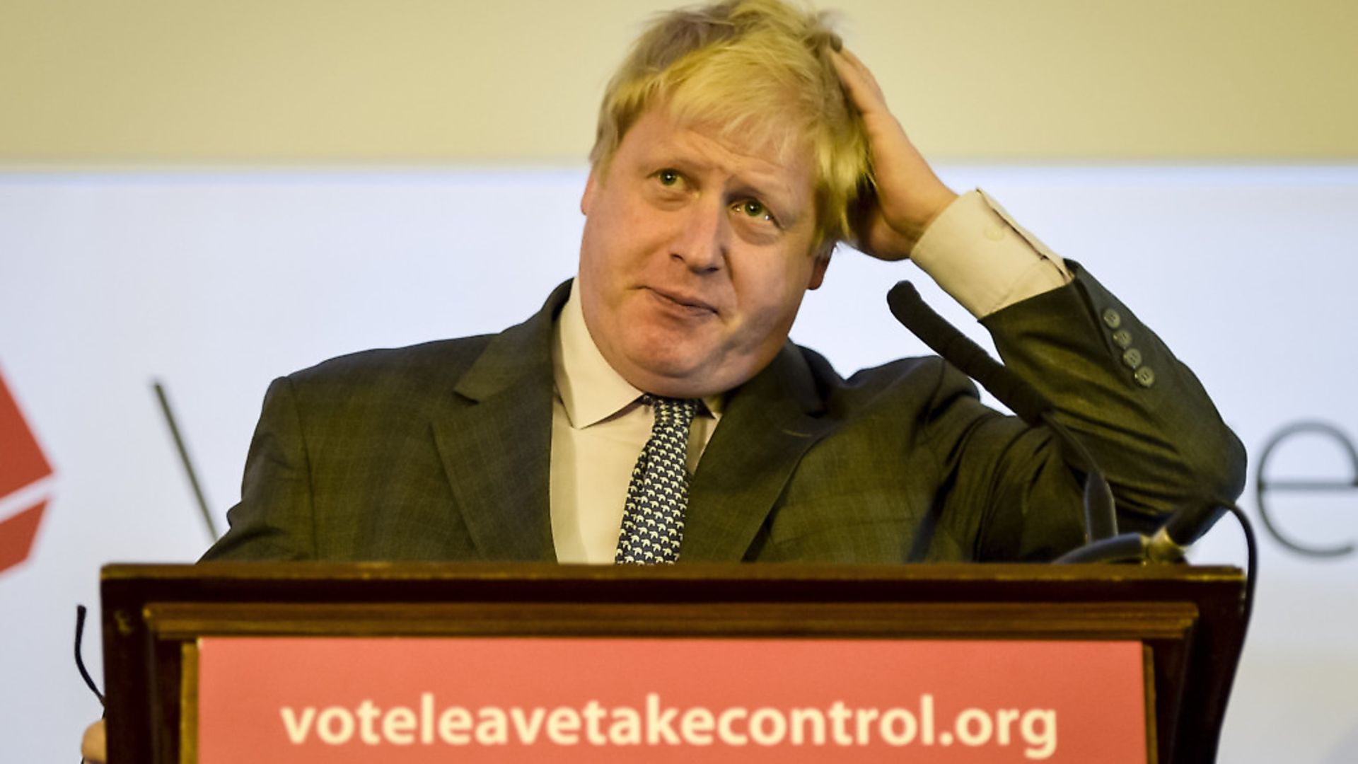 Then MP Boris Johnson, now Britain's prime minister, at a Vote Leave event; Ben Birchall/PA. - Credit: PA