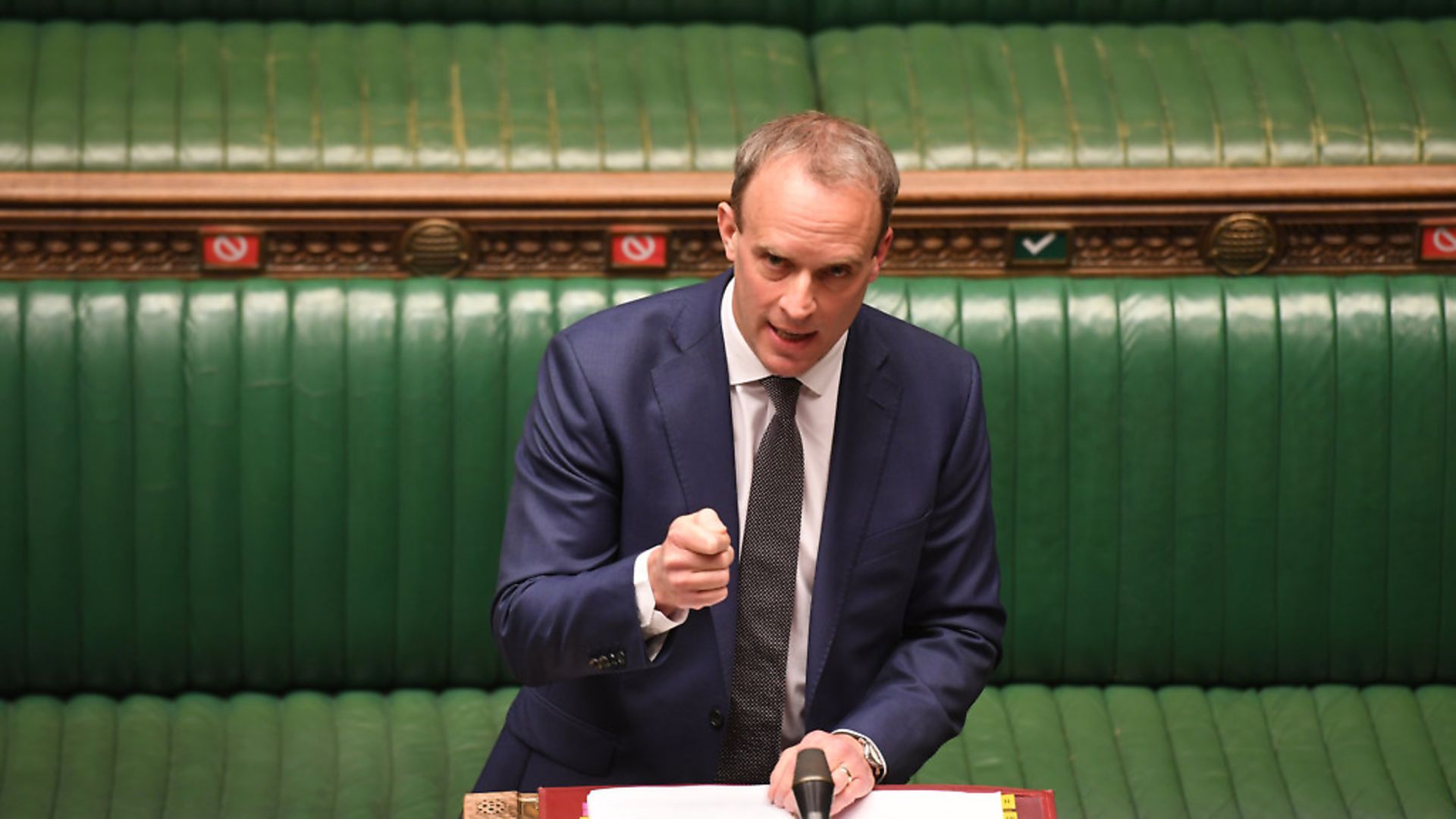 Dominic Raab in the House of Commons. Photograph: Jessica Taylor/House of Commons/UK Parliament. - Credit: Archant