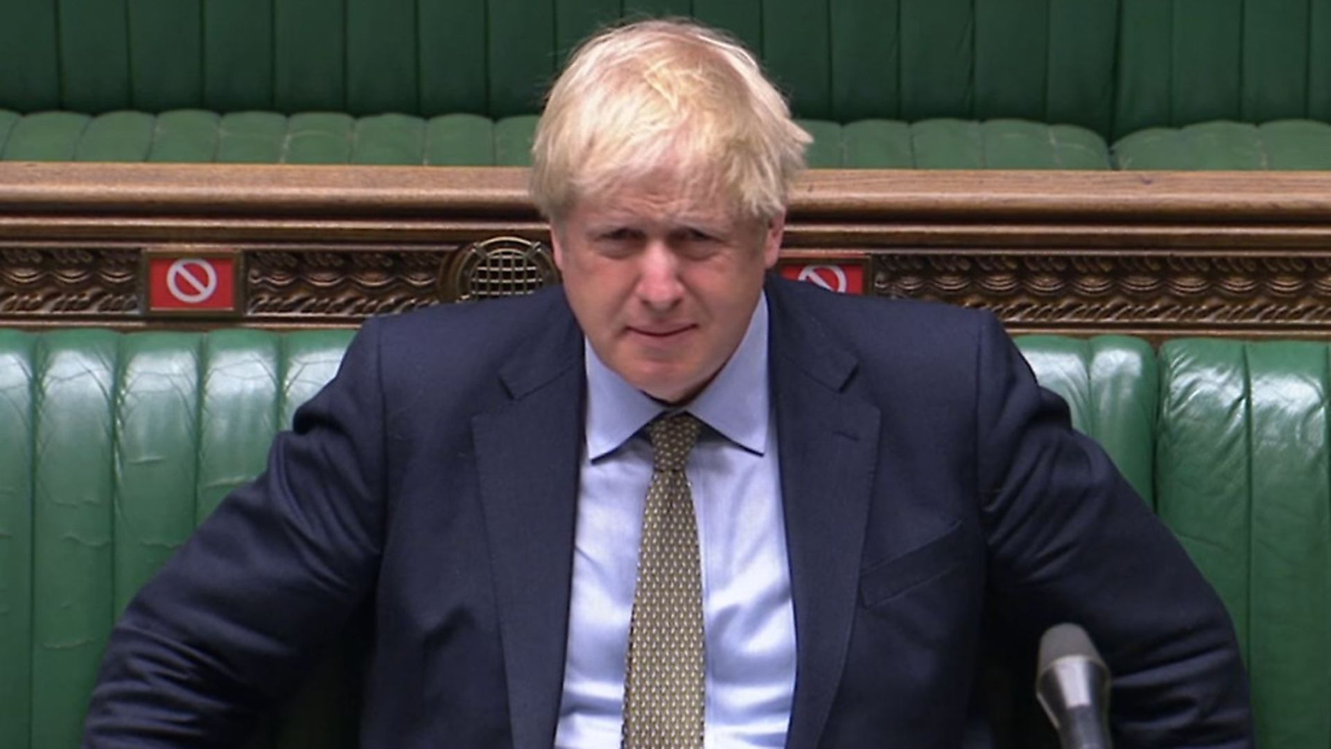 Prime Minister Boris Johnson during Prime Minister's Questions in the House of Commons, London. Photograph: House of Commons/PA Wire. - Credit: PA