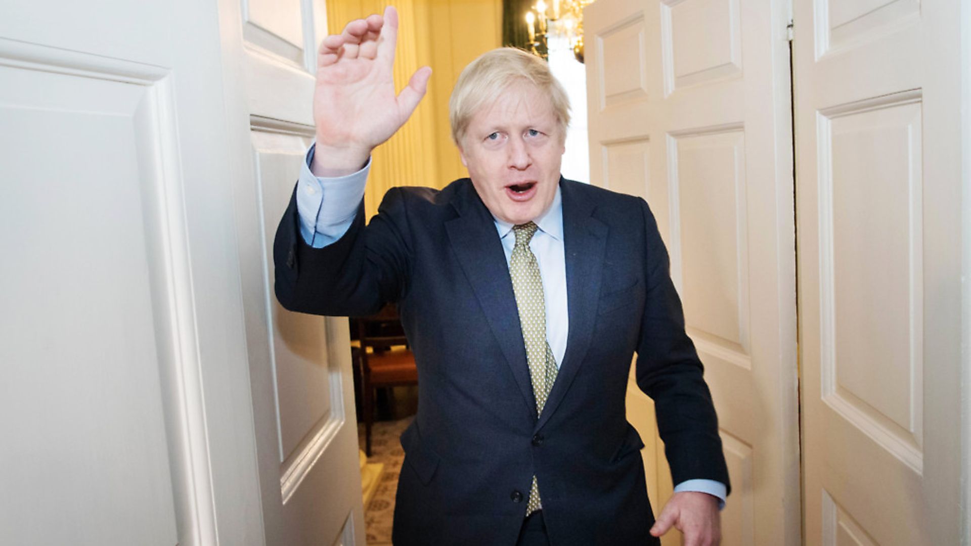 Prime Minister Boris Johnson arrives back at 10 Downing Street after the election. (Photo by Stefan Rousseau - WPA Pool/Getty Images) - Credit: Getty Images