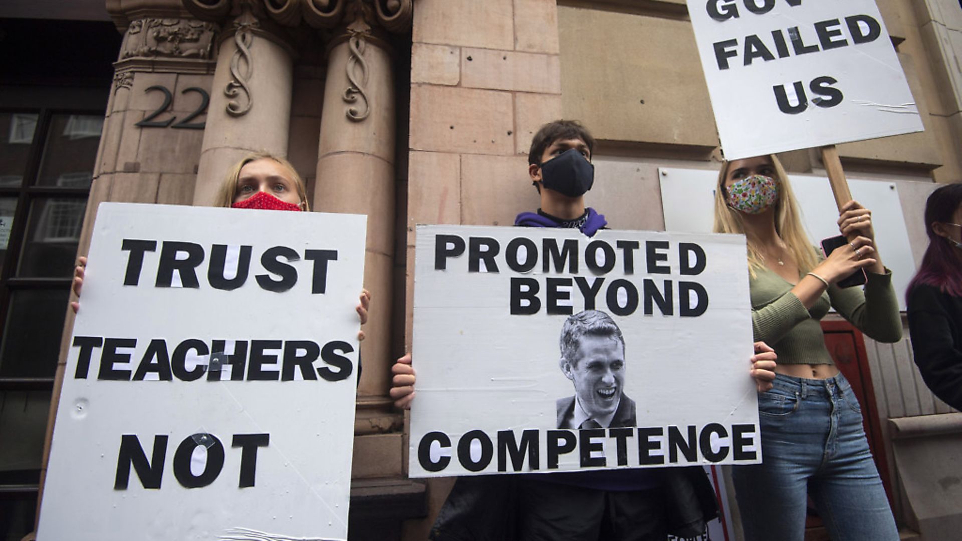Following an uproar and protests this weekend the government issued a U-turn on its A-levels results grading. Picture: PA/Victoria Jones - Credit: PA