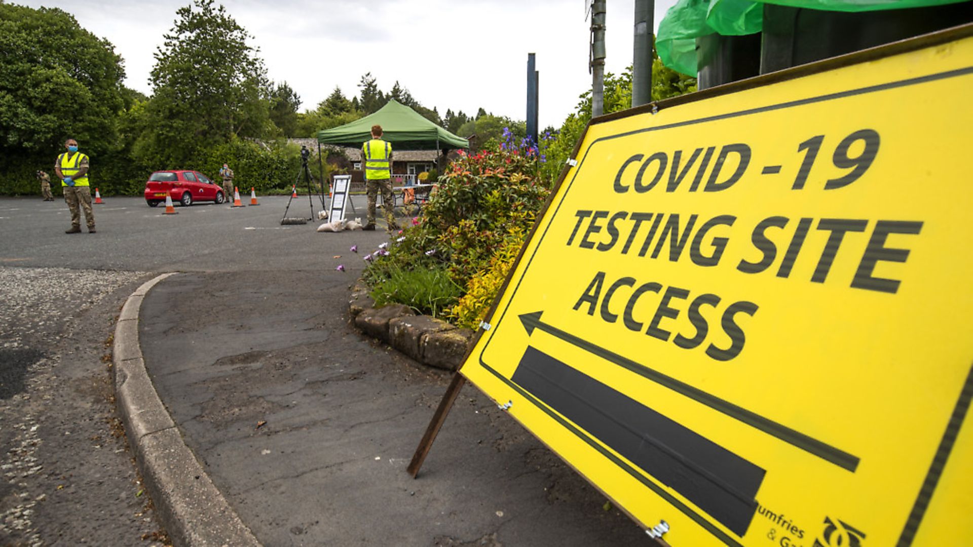A coronavirus testing site. Picture: PA/Jane Barlow - Credit: PA