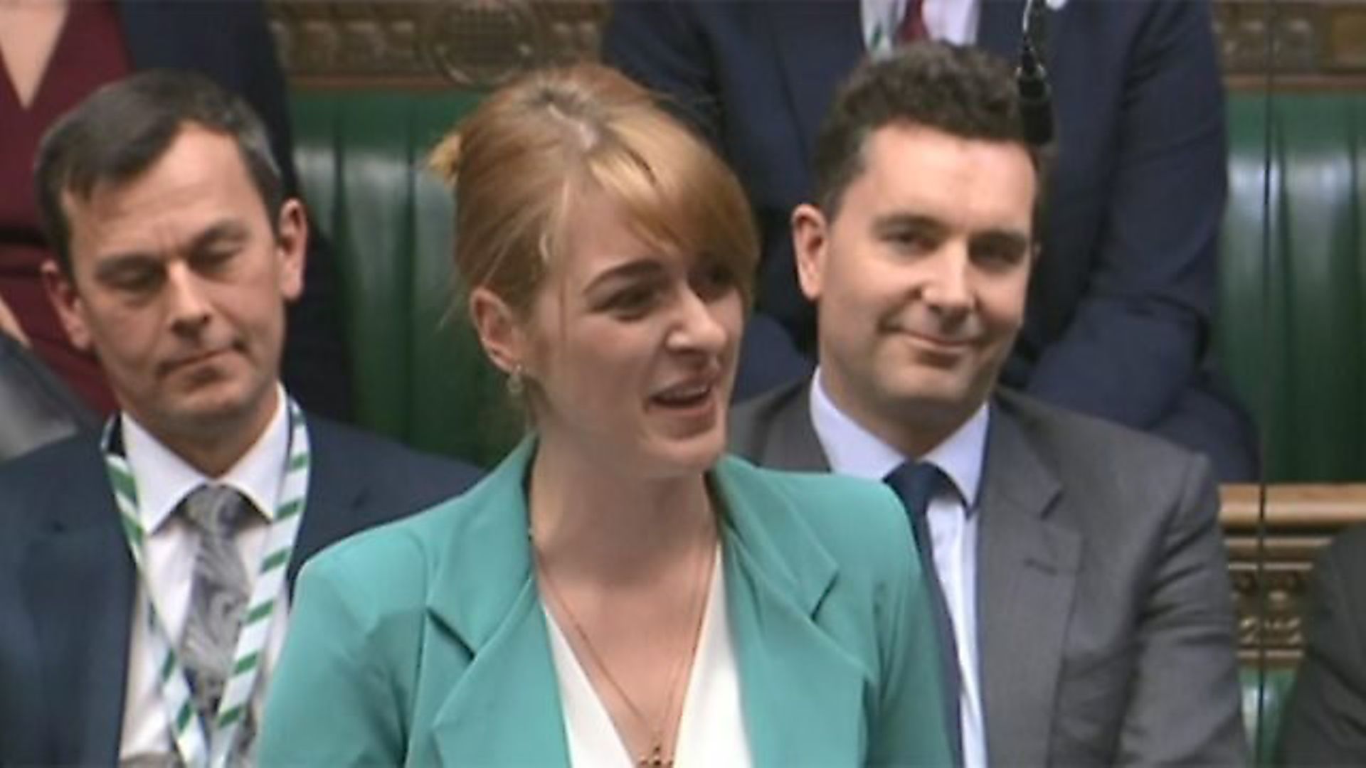 Dehenna Davison gives her maiden speech in the House of Commons. Photograph: Parliament TV. - Credit: Archant