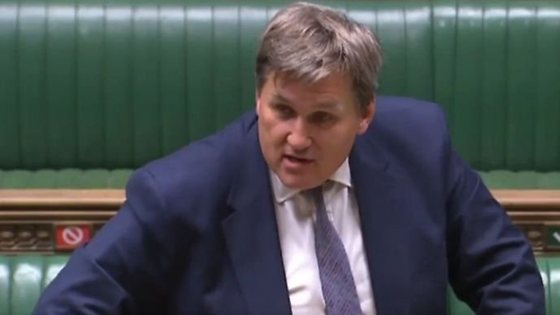 Kit Malthouse in the House of Commons. Photograph: Parliament TV. - Credit: Archant
