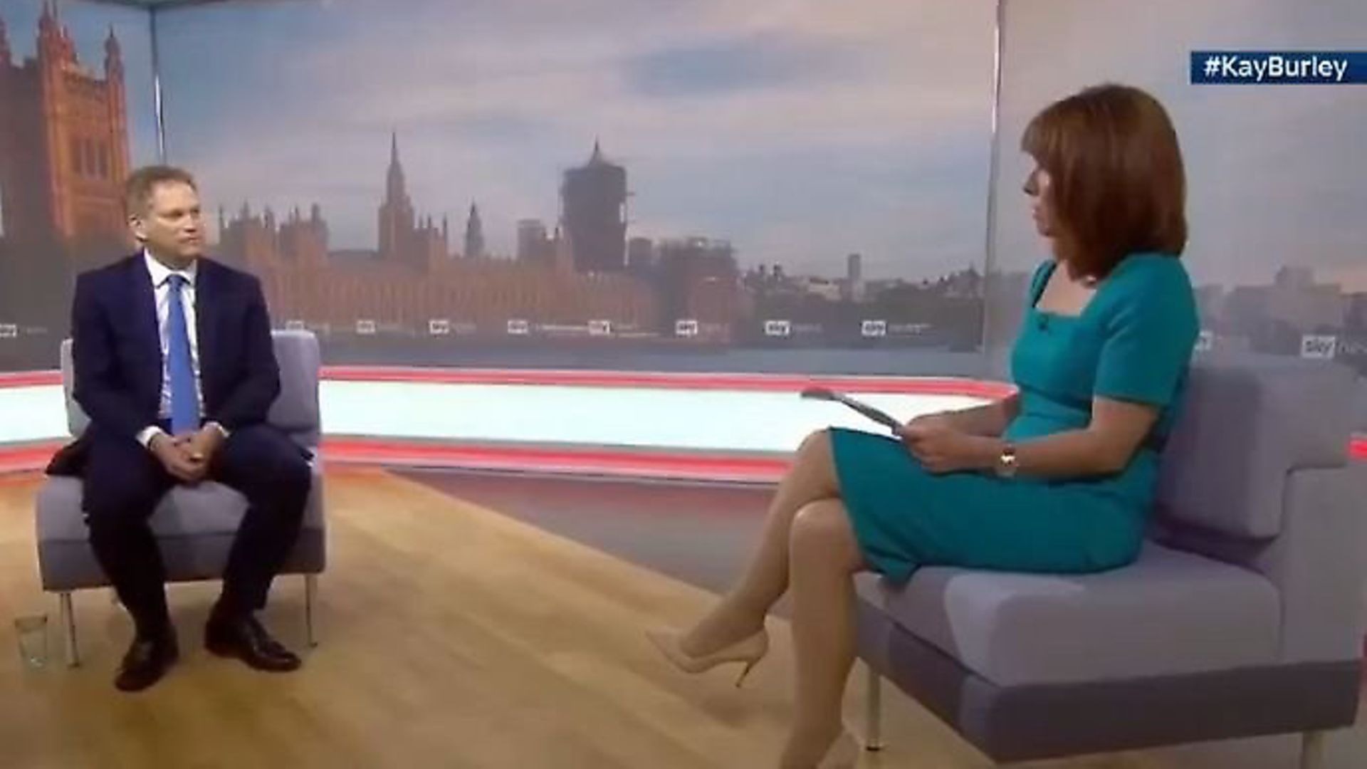 Grant Shapps appears on Sky News. Photograph: Sky. - Credit: Archant