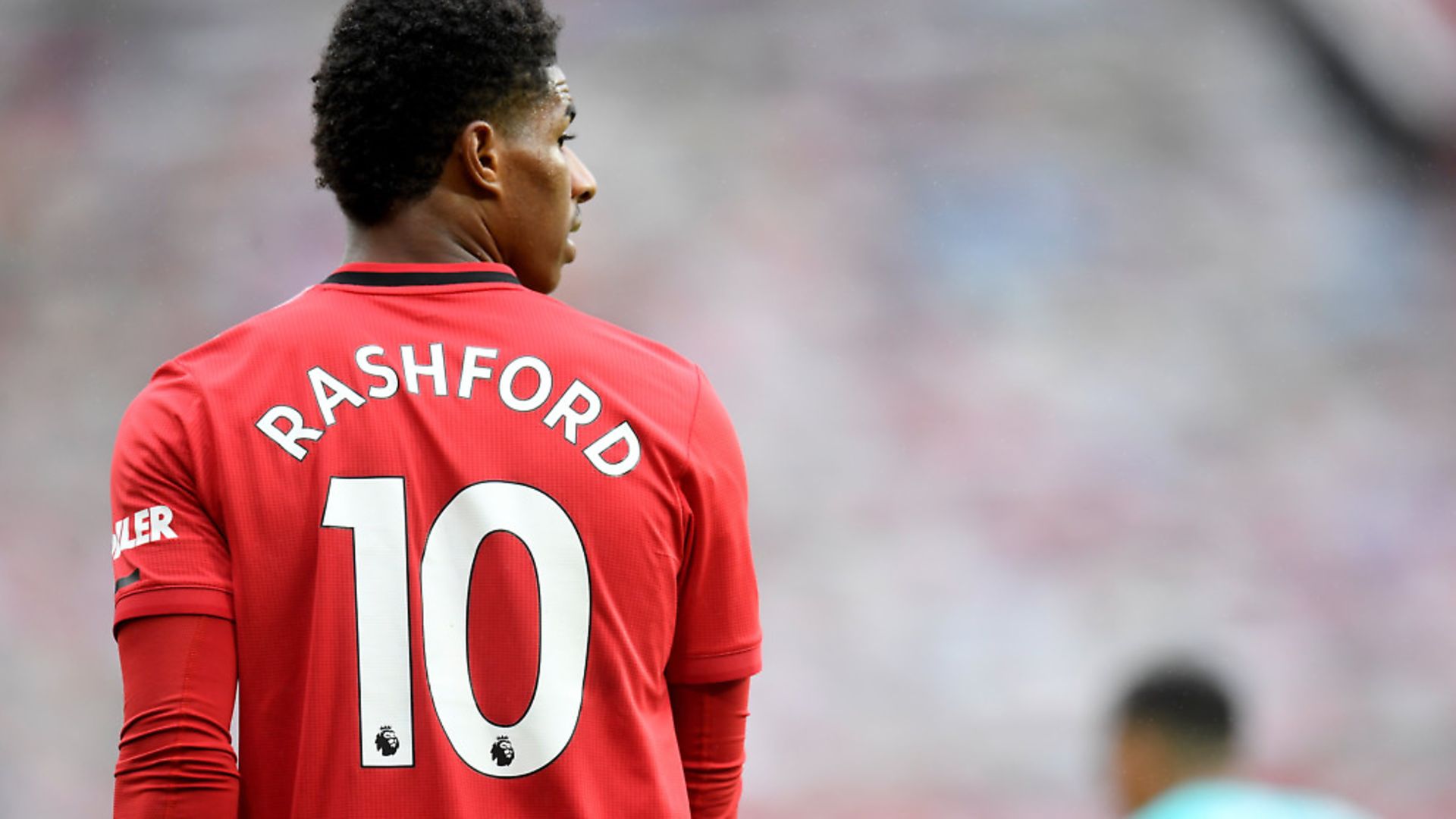 Manchester United's Marcus Rashford during the Premier League match at Old Trafford, Manchester. Photograph: Peter Powell/NMC Pool. - Credit: PA