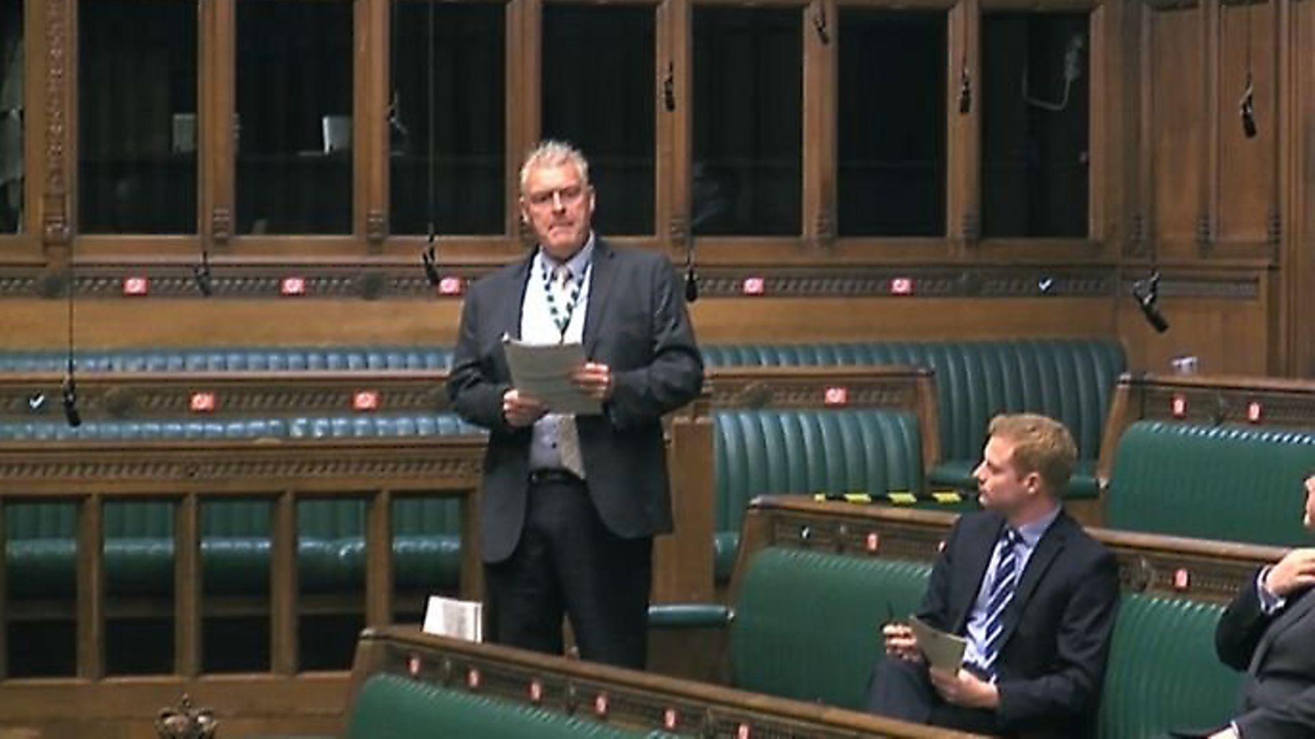 Lee Anderson questioned Jacob Rees-Mogg about whether the use of the word 'racist' is appropriate. Photograph: Parliament TV. - Credit: Archant