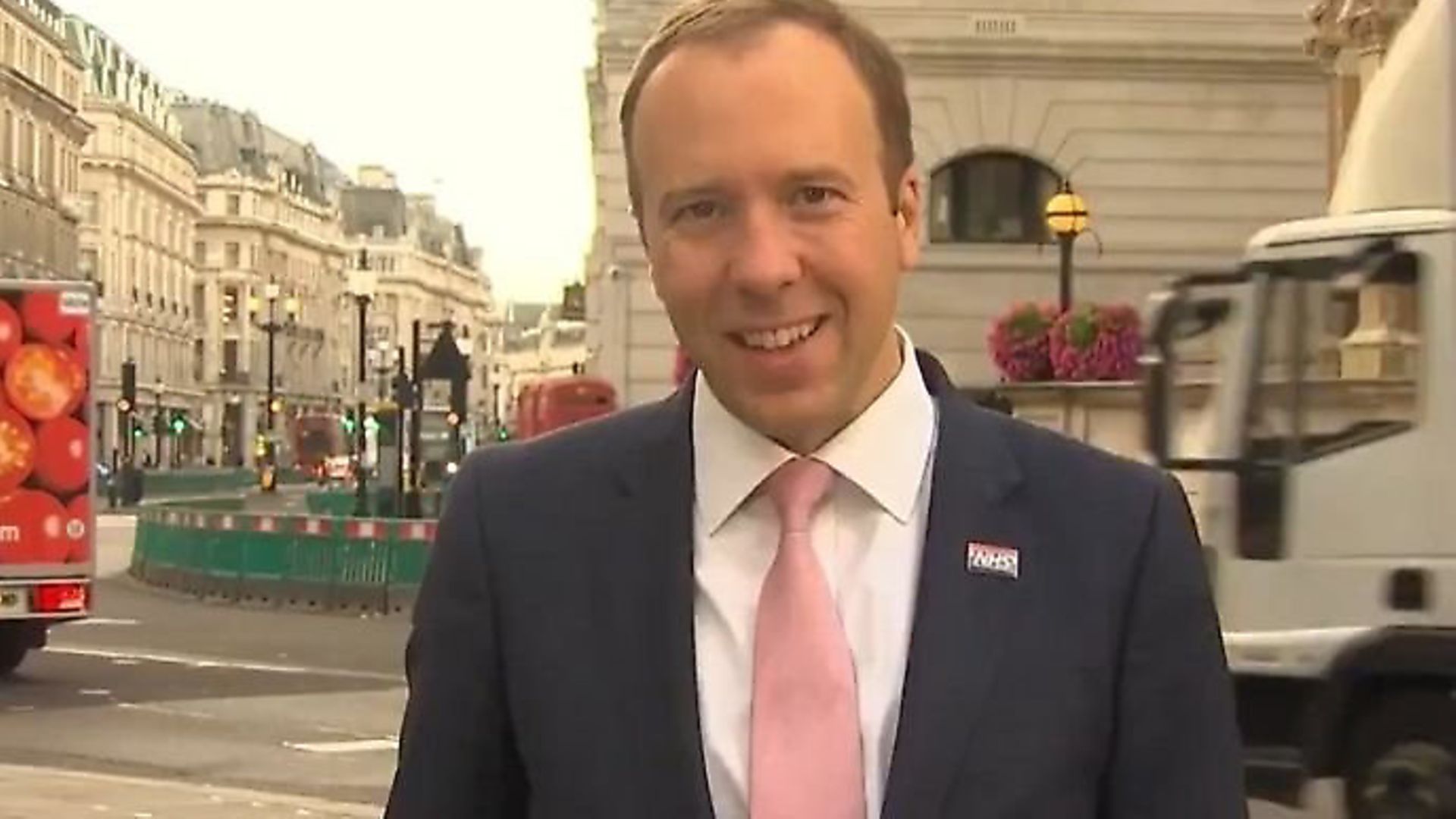 Matt Hancock is asked about Tony Abbott on Sky News. Photograph: Sky News. - Credit: Archant