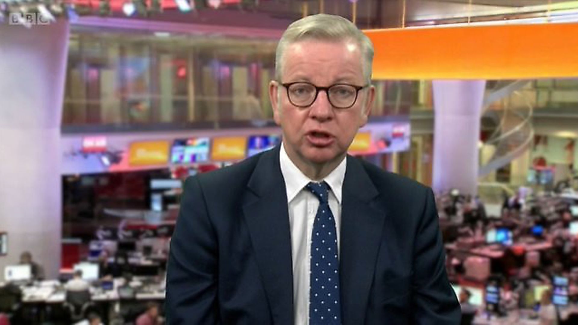 Michael Gove appears on BBC Breakfast. Photograph: BBC. - Credit: Archant