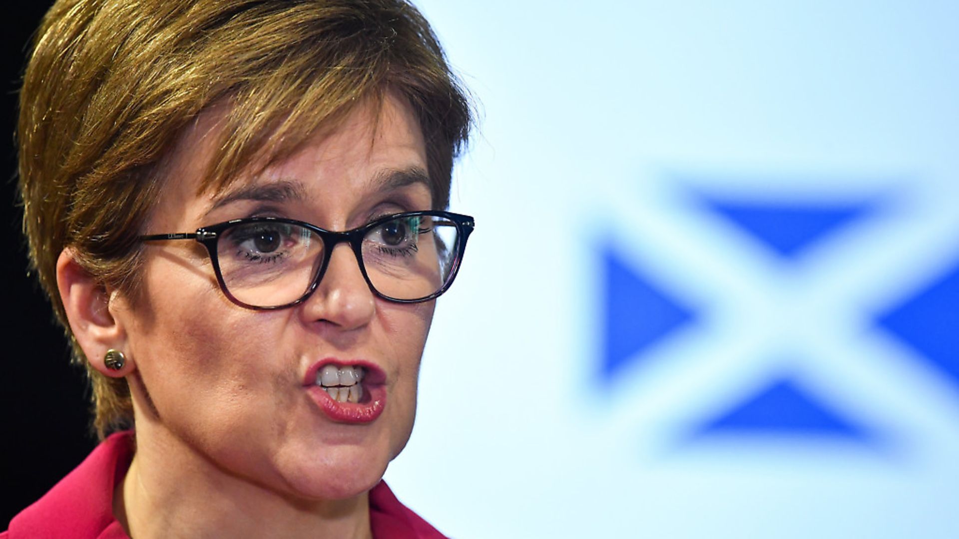 Scotland's First Minister Nicola Sturgeon speaking at a news conference. Photograph: Jeff J Mitchell/PA. - Credit: PA