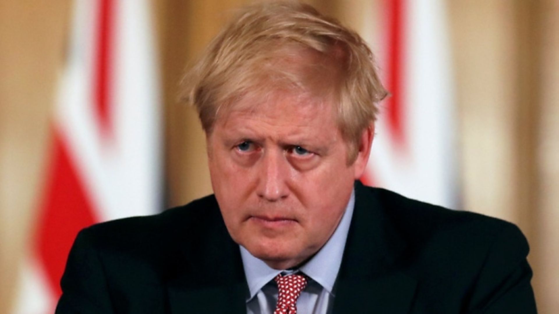 Boris Johnson inside 10 Downing Street. - Credit: Photograph: Simon Dawson/PA.