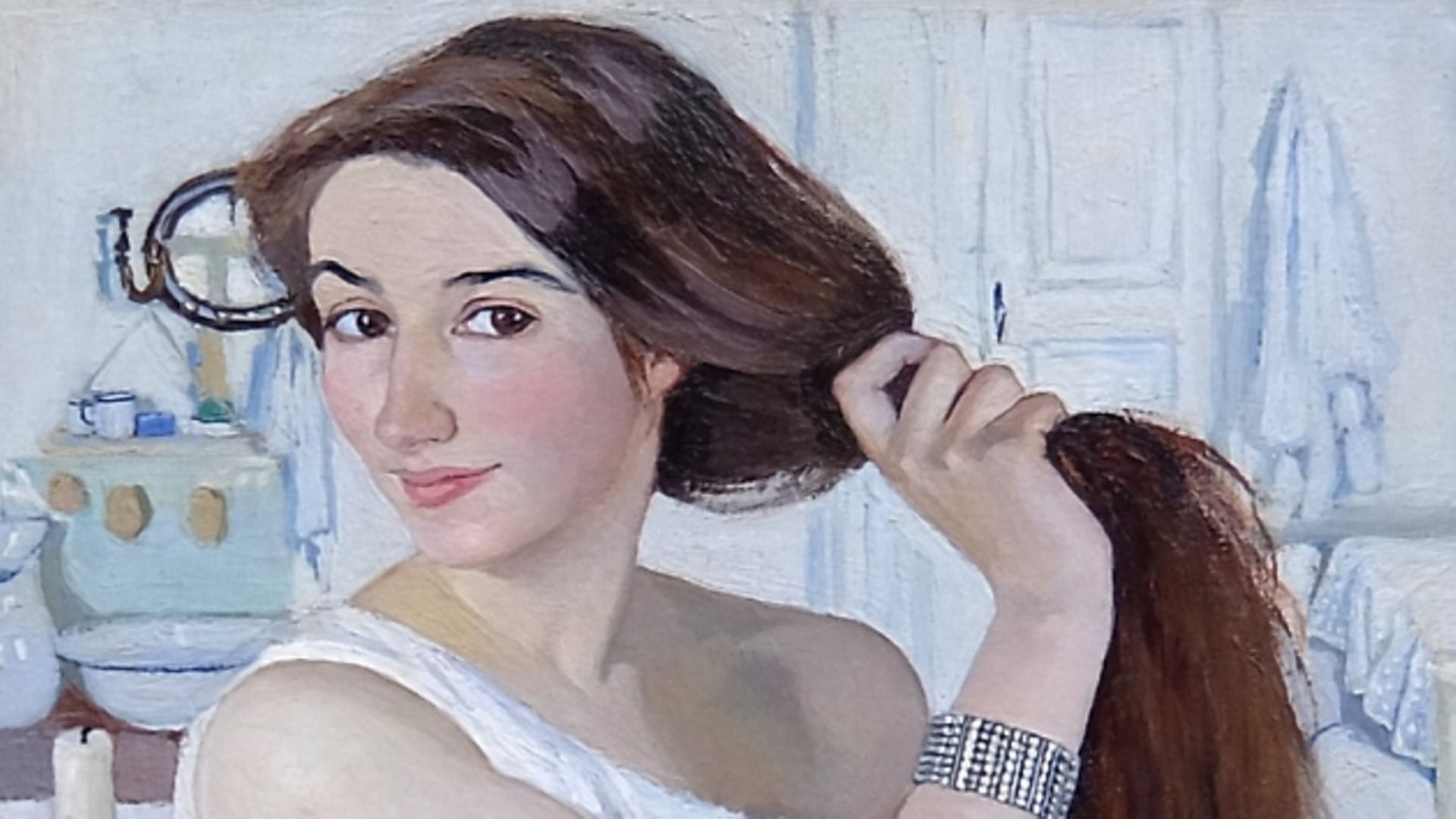 Self-portrait titled 'At Toilet' by Zinaida Serebriakova. Zinaida Yevgenyevna Serebriakova (1884-1967) a Russian painter. (Photo by: Universal History Archive/Universal Images Group via Getty Images) - Credit: Universal History Archive/Universal Images Group via Getty Images