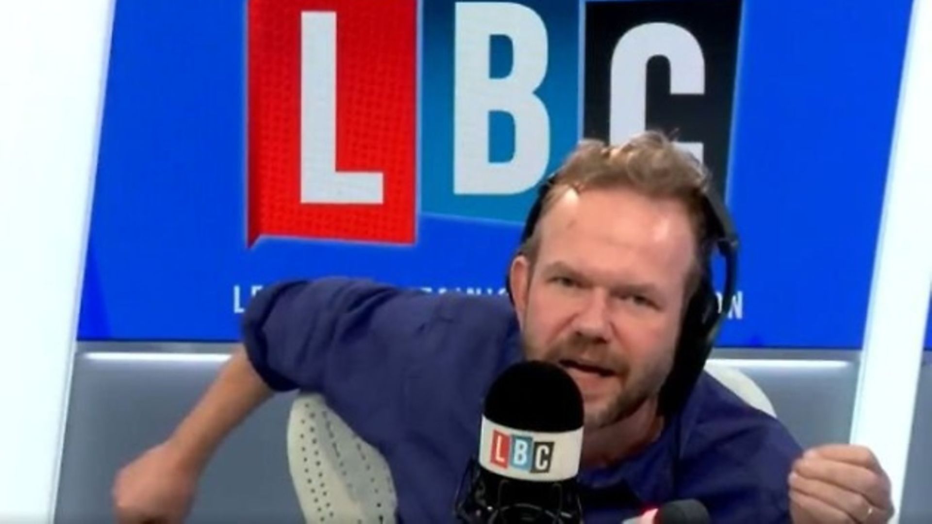 James O'Brien on LBC. Photograph: Twitter/Global.