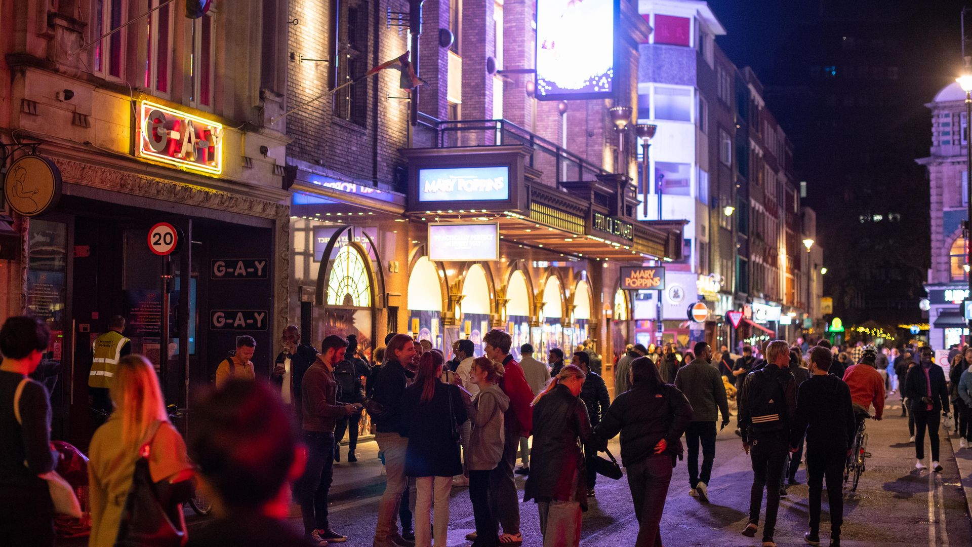 There were similar scenes at 10pm in Soho, London - Credit: PA