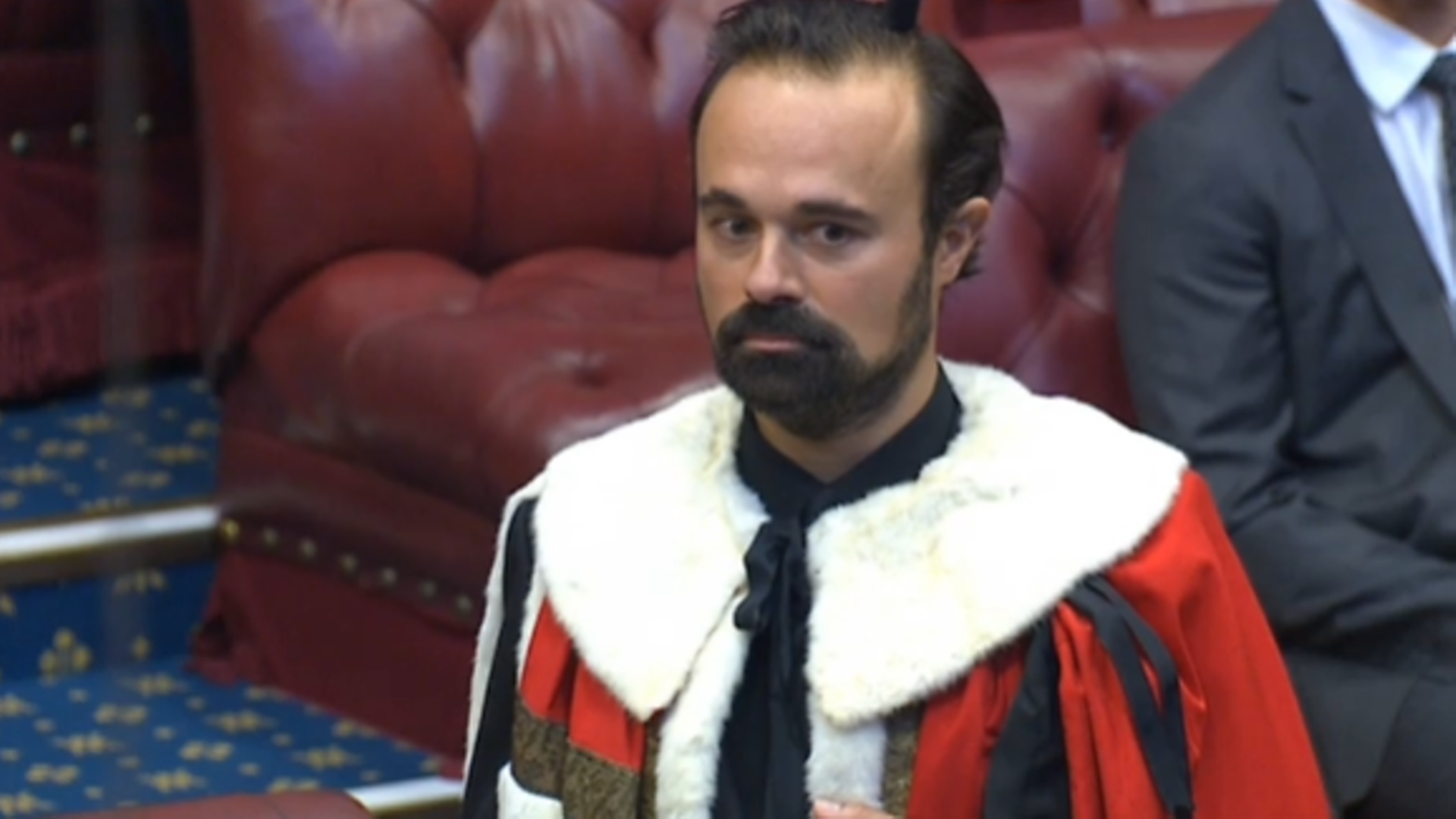Russian media mogul Evgeny Lebedev has taken his seat in the House of Lords - Credit: Parliament Live