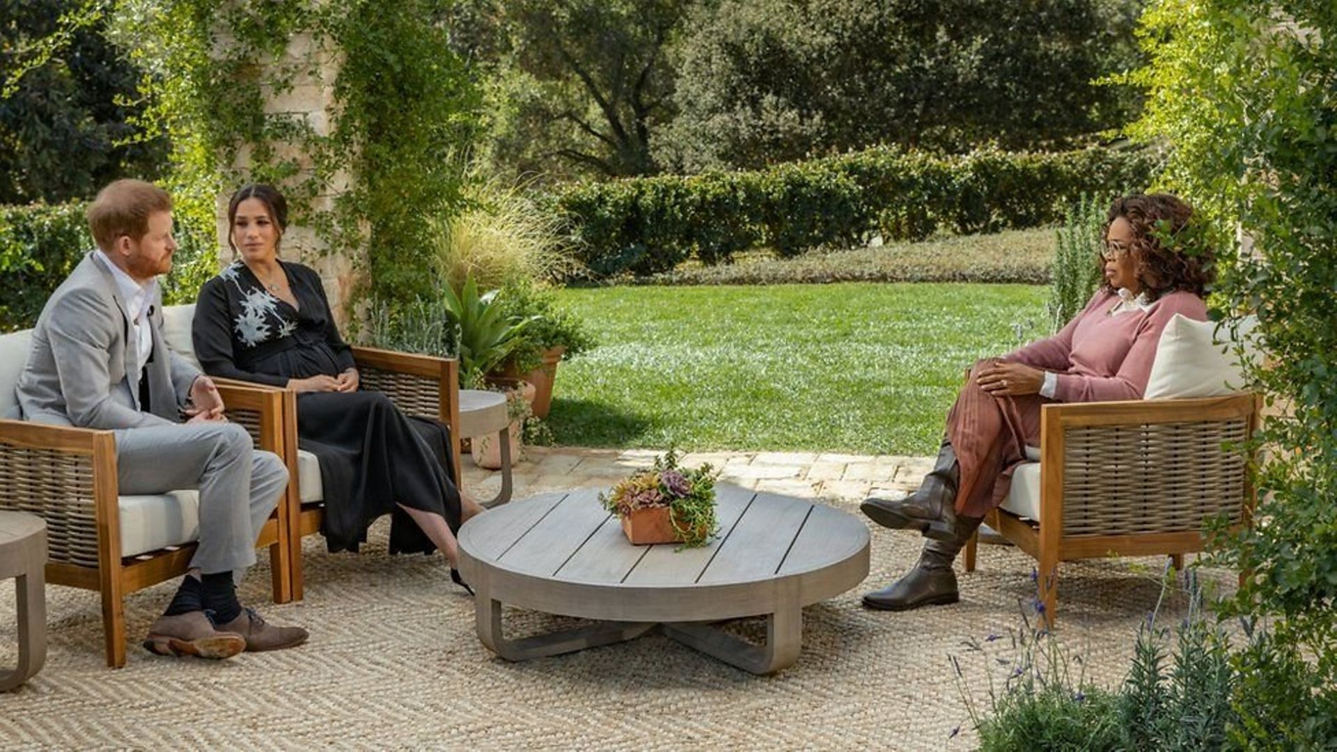 The Duke and Duchess of Sussex will speak to Oprah Winfrey in an upcoming TV special - Credit: CBS