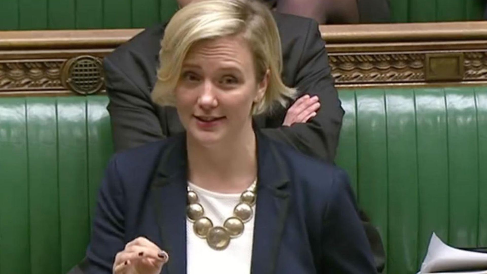 Stella Creasy in the House of Commons. Photograph: Parliament TV. - Credit: Archant