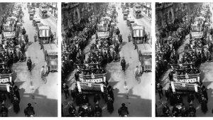A show of strength during the nine-day General Strike
in May 1926. Photo: Hulton Deutsch
Collection/Corbis