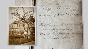 An inscription found by the writer inside 
his copy of Johnson’s Dictionary