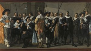 The Meagre Company (1633-1637), the only militia group portrait, or schutterstuk, painted by Hals outside of Haarlem. Photo: The Rijksmuseum, Amsterdam