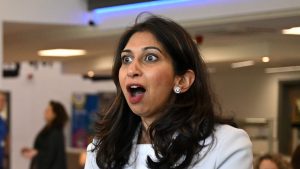 In order to become leader of an already unelectable party, Suella Braverman has, ironically, to make it even more unelectable. Photo: Justin Tallis/WPA Pool/Getty